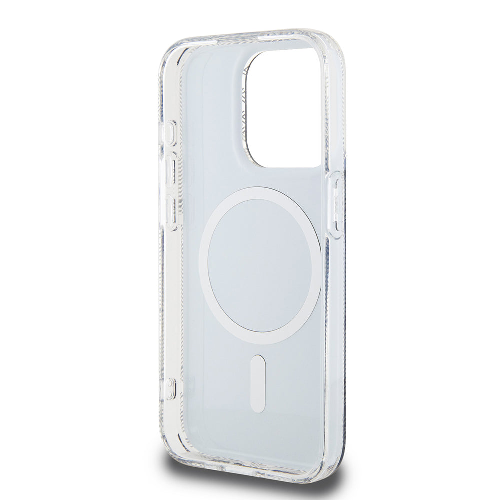 Husa de protectie Guess IML GCube MagSafe (GUHMP15LHGCUSTGK) compatibil cu iPhone 15 Pro, Negru