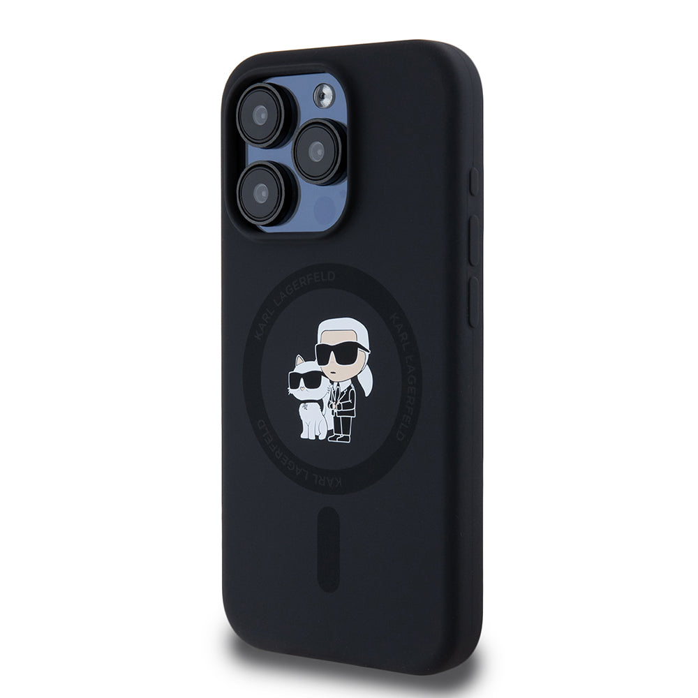 Husa de protectie Karl Lagerfeld compatibil cu iPhone 15 Pro, Negru