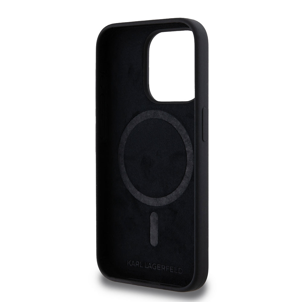 Husa de protectie Karl Lagerfeld compatibil cu iPhone 15 Pro, Negru