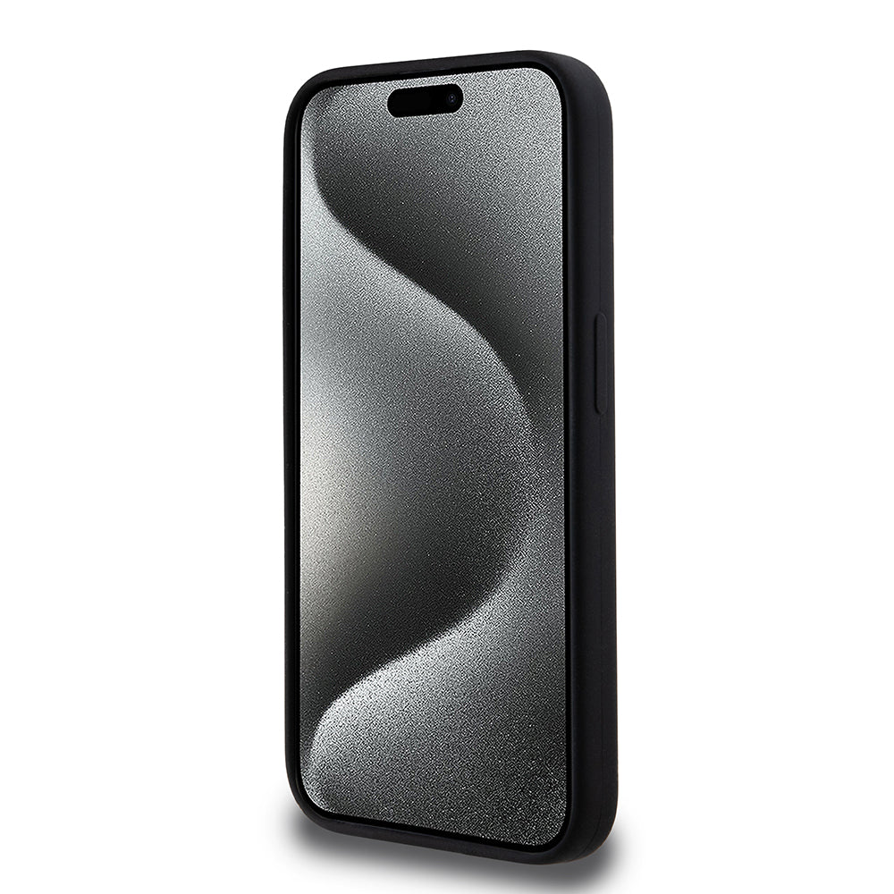 Husa de protectie Karl Lagerfeld Silicone MagSafe (KLHMP15LSKCHPPLK) compatibil cu iPhone 15 Pro, Karl&Choupette Head
