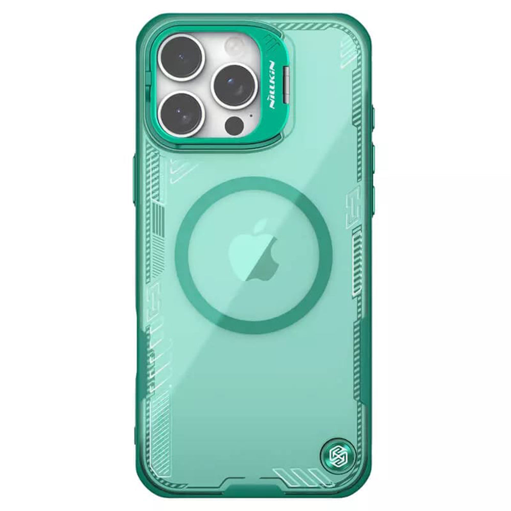 Husa de protectie Nillkin Iceblade Prop Magnetic (with Camera Cutout) compatibil cu iPhone 16 Pro, Verde