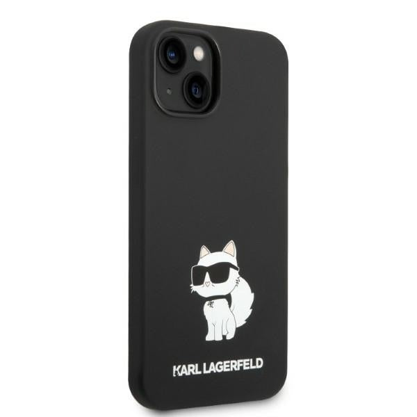 Husa de protectie Karl Lagerfeld Silicone MagSafe (KLHMP14MSNCHBCK) compatibil cu iPhone 14 Plus, Choupette