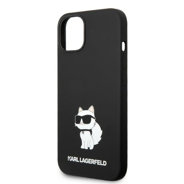 Husa de protectie Karl Lagerfeld Silicone MagSafe (KLHMP14MSNCHBCK) compatibil cu iPhone 14 Plus, Choupette