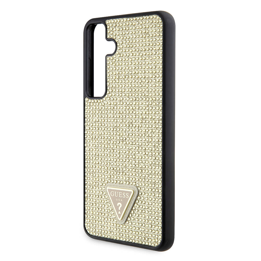Husa de protectie Guess Rhinestone Triangle (GUHCS24MHDGPPD) compatibil cu Samsung Galaxy S24 Plus, Auriu