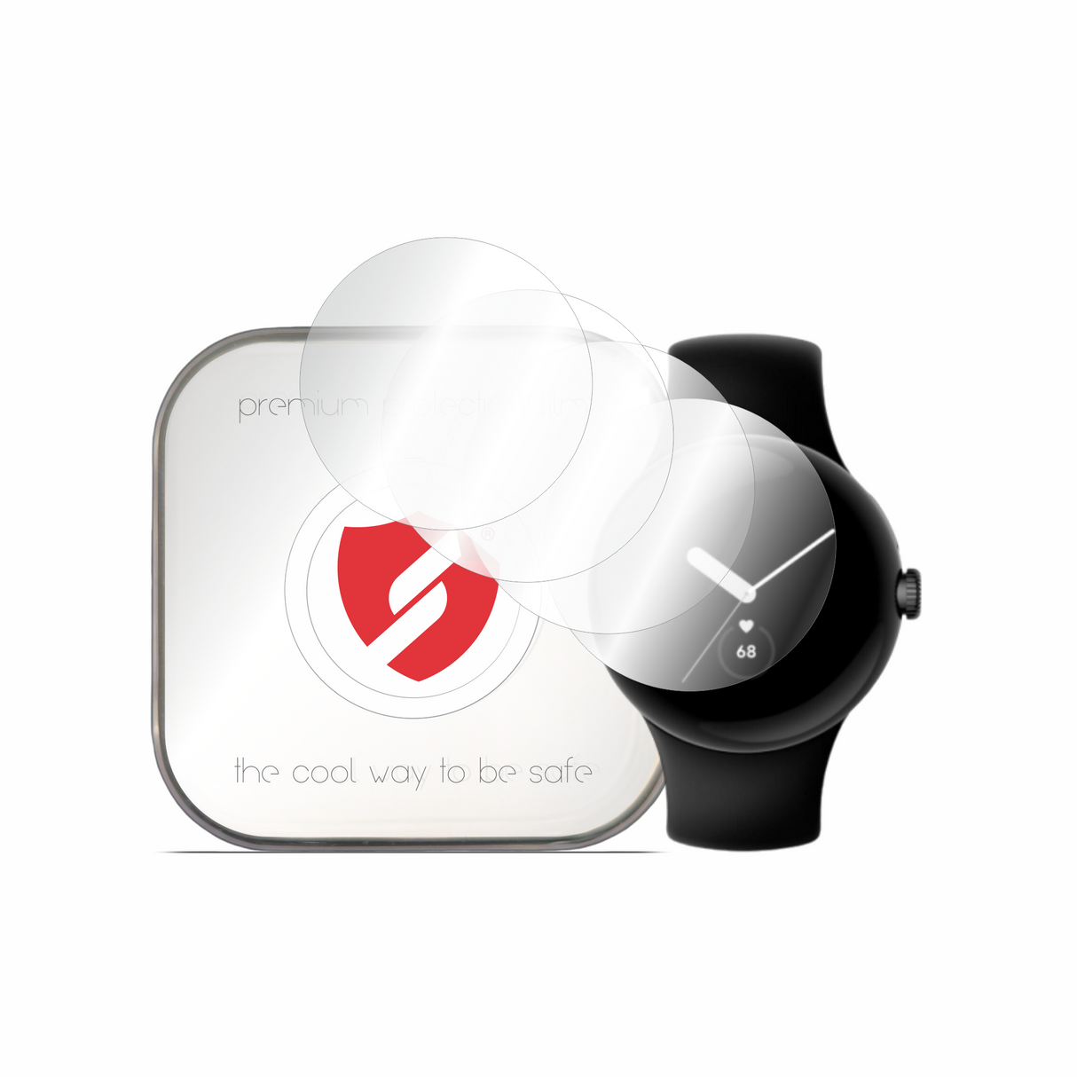 Folie de protectie smartwatch Smart Protection Premium Classic (set de 4) compatibil cu Google Pixel Watch / Watch 2, Transparent