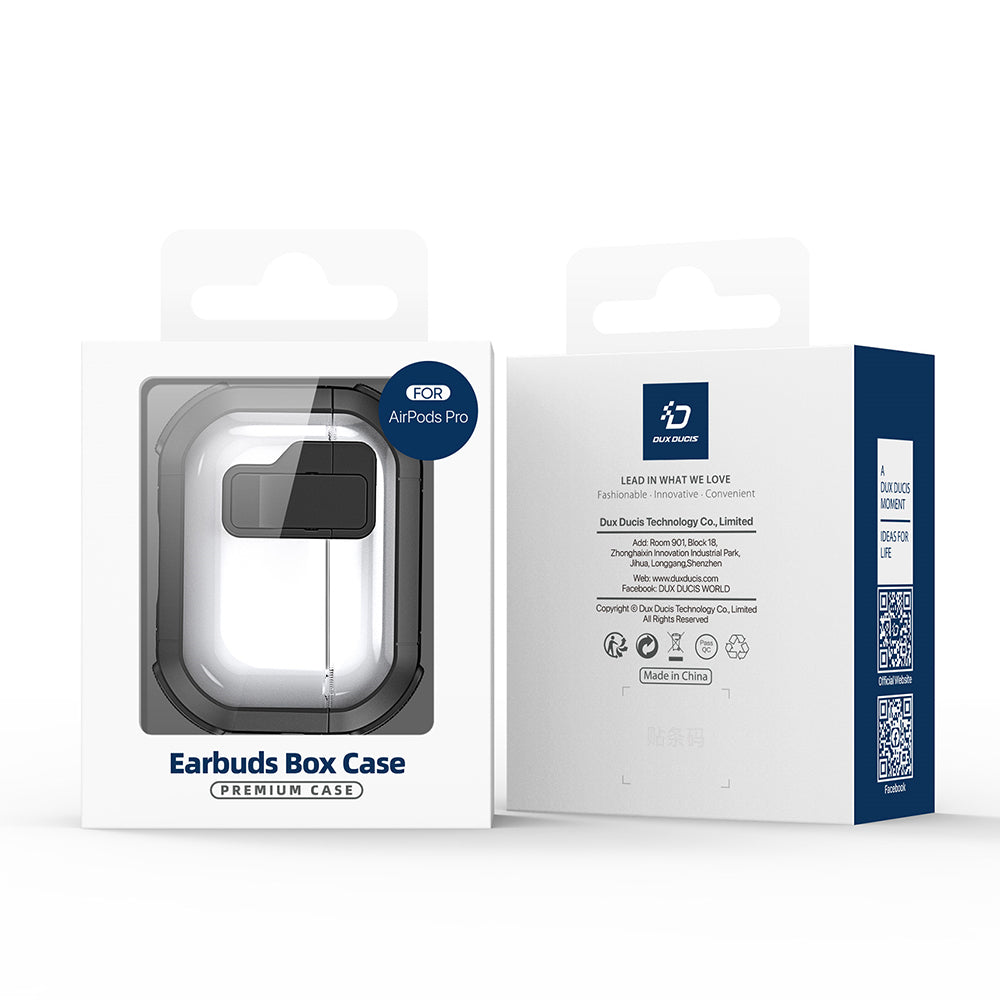 Casti Dux Ducis PECN Series Case, Apple AirPods 4, Roz / White