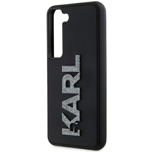 Husa de protectie Karl Lagerfeld 3D Design (KLHCS24S3DMBKCK) compatibil cu Samsung Galaxy S24, Rubber Glitter Logo