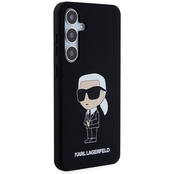 Husa de protectie Karl Lagerfeld Silicone (KLHCS24MSNIKBCK) compatibil cu Samsung Galaxy S24 Plus, Ikonik