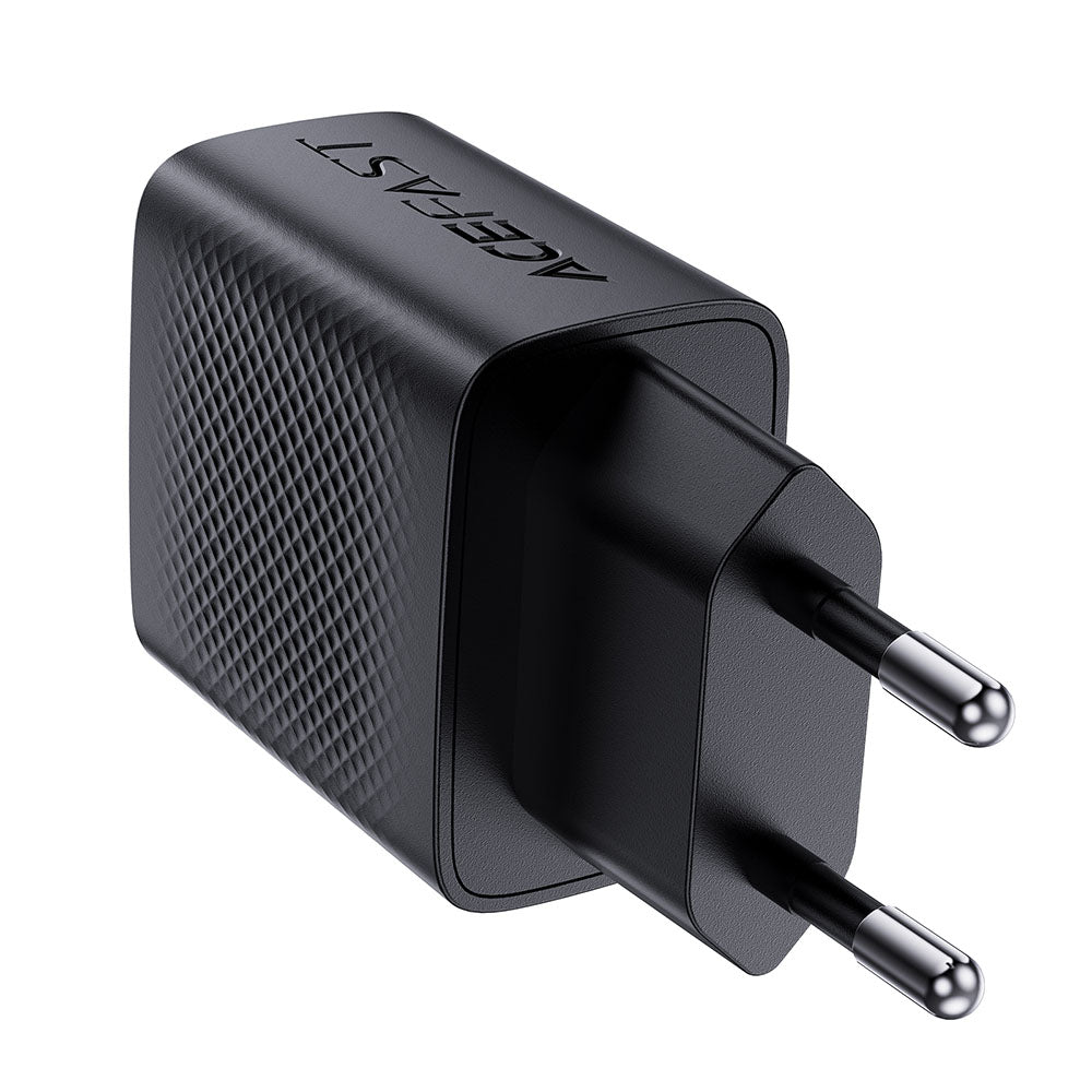 Incarcator Acefast (A82), Type-C, GaN Technology, PD20W, Supports Fast Charging, Negru