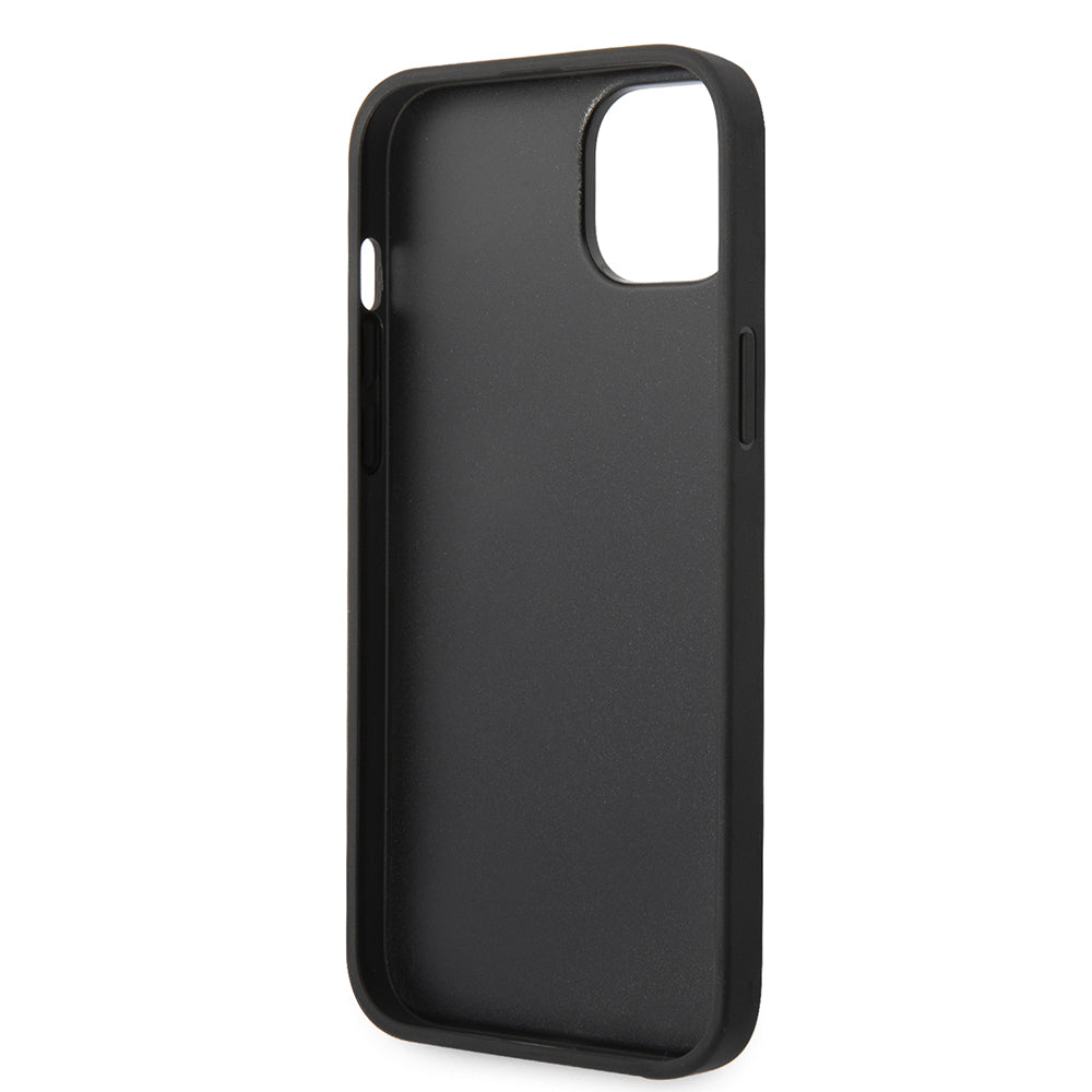 Husa de protectie Karl Lagerfeld Hardcase Glitter (KLHCP14MGFKPG) compatibil cu iPhone 14 Plus, Argintiu Flakes Ikonik