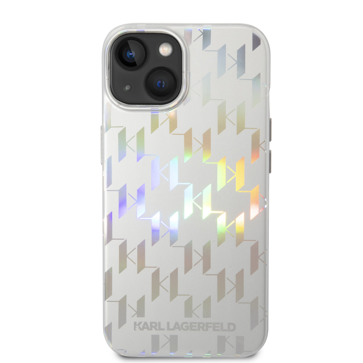 Husa de protectie Karl Lagerfeld Hardcase Monogram (KLHCP14MLGMMSV3) compatibil cu iPhone 14 Plus, Iridescent