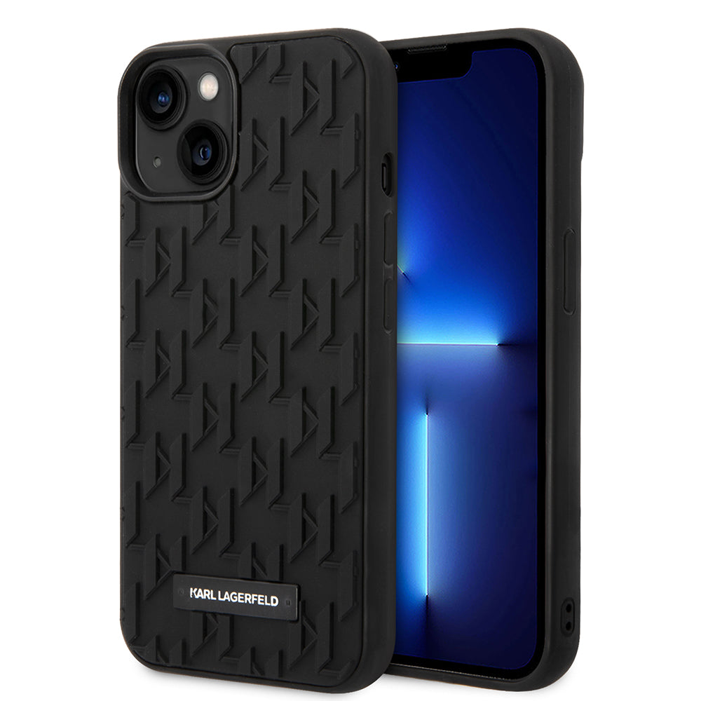Husa de protectie Karl Lagerfeld 3D Design (KLHCP14MRUPKLPK) compatibil cu iPhone 14 Plus, Monogram