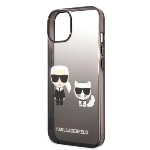 Husa de protectie Karl Lagerfeld Hardcase (KLHCP14MTGKCK) compatibil cu iPhone 14 Plus, Gradient Ikonik Karl&Choupette