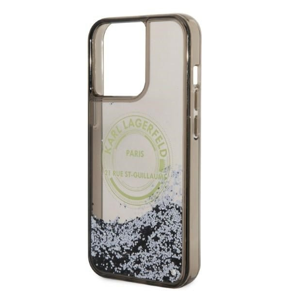 Husa de protectie Karl Lagerfeld Hardcase Liquid Glitter (KLHCP14XLCRSGRK) compatibil cu iPhone 14 Pro Max, RSG