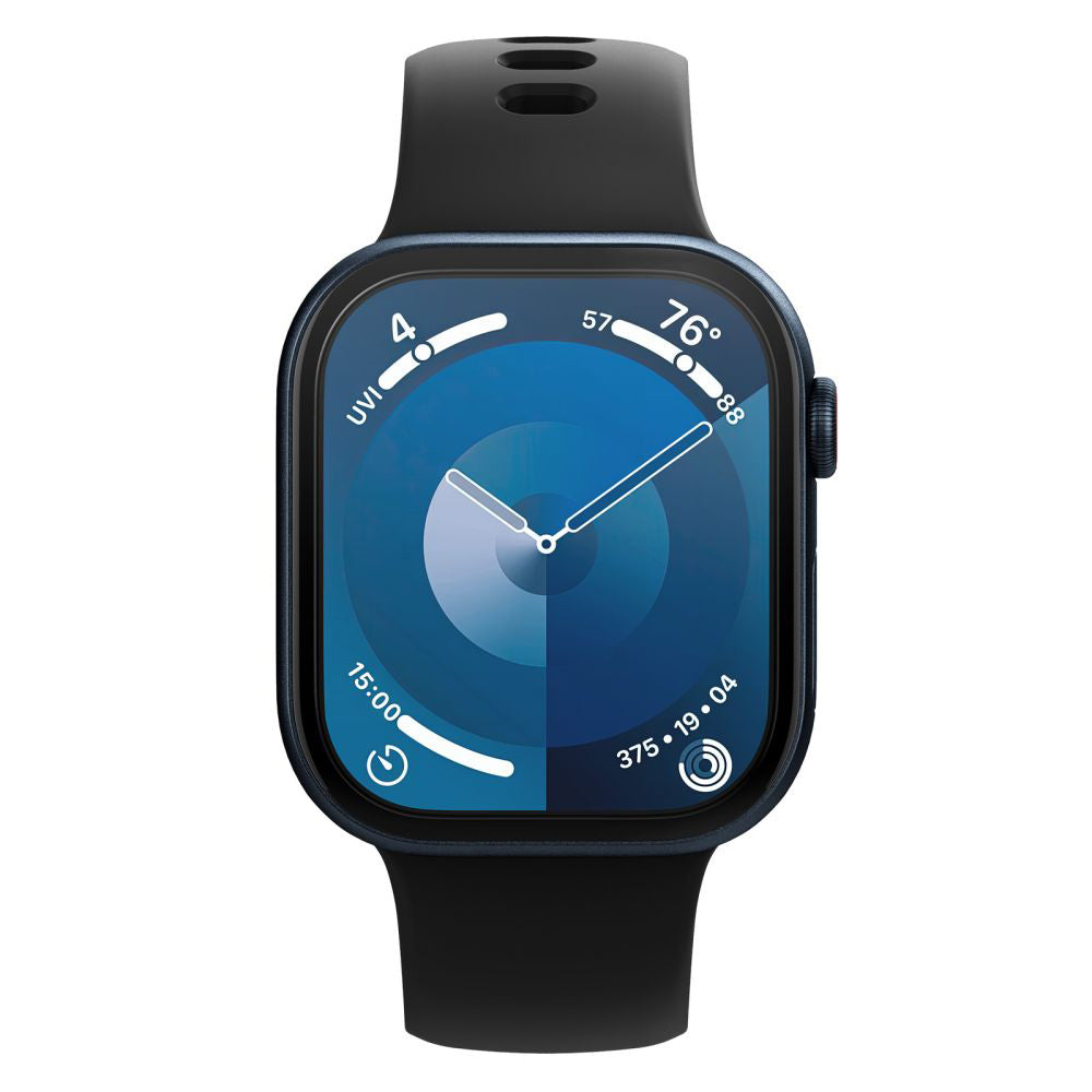 Folie de protectie smartwatch Spigen (set de 2) Elite Shield EZ Fit (AFL08580) compatibil cu Apple Watch 10 42mm / Watch 11 42mm, Transparent