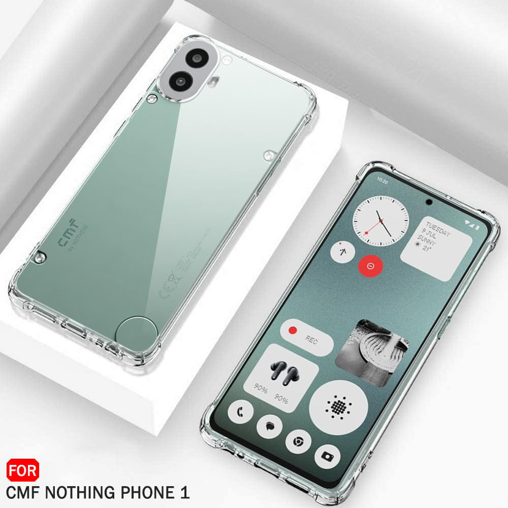 Husa de protectie Techsuit Shockproof Clear Silicone compatibil cu Nothing CMF Phone 1, Transparent