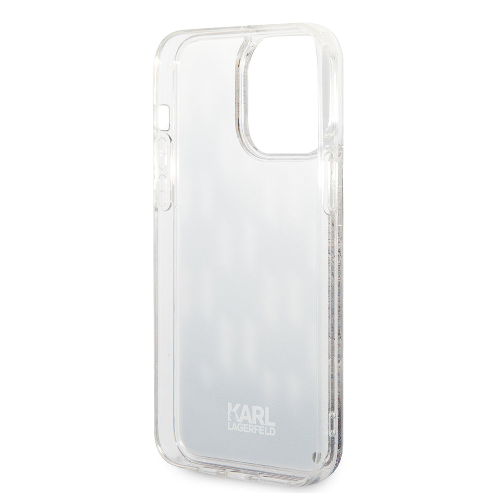 Husa de protectie Karl Lagerfeld Hardcase Liquid Glitter (KLHCP14XLMNMK) compatibil cu iPhone 14 Pro Max, Monogram