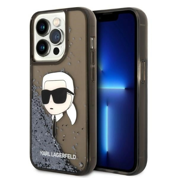Husa de protectie Karl Lagerfeld Hardcase Glitter (KLHCP14XLNKHCK) compatibil cu iPhone 14 Pro Max, Karl Head