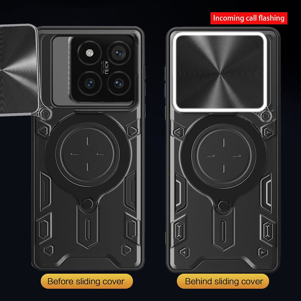 Husa de protectie Techsuit CamGuard Pro compatibil cu Xiaomi 14T Pro, Albastru