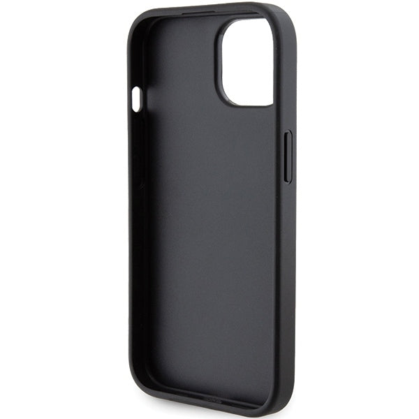 Husa de protectie Karl Lagerfeld Saffiano Gripstand (KLHCP15SGSAKCPK) compatibil cu iPhone 15, Karl&Choupette
