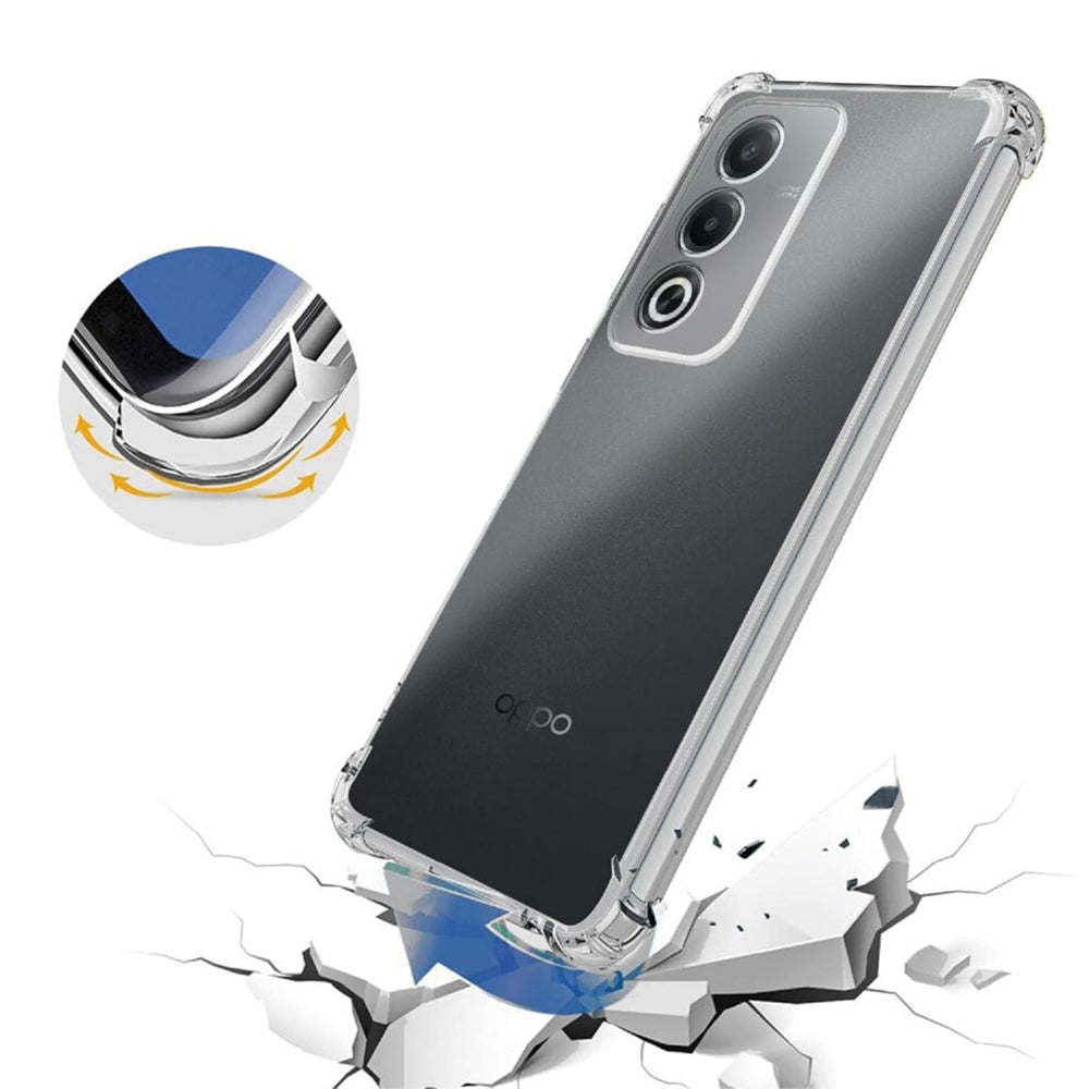 Husa de protectie Techsuit Shockproof Clear Silicone compatibil cu Oppo A80 5G, Transparent