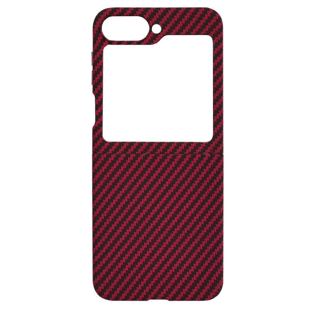 Husa de protectie Techsuit Carbonite FiberShell compatibil cu Samsung Galaxy Z Flip6 / Flip7 FE, Rosu