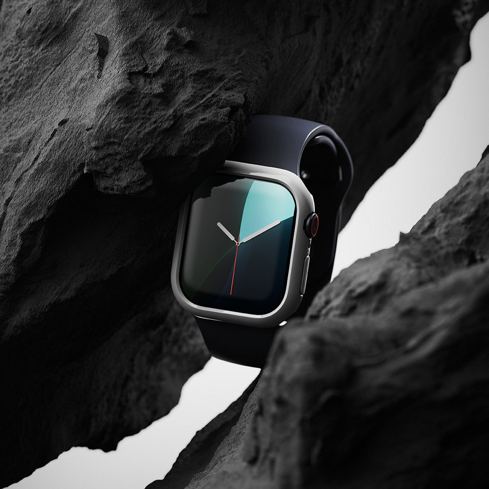 Accesoriu smartwatch Ringke Slim (set de 2) compatibil cu Apple Watch 10 46mm / Watch 11 46mm, Transparent / Matte Black