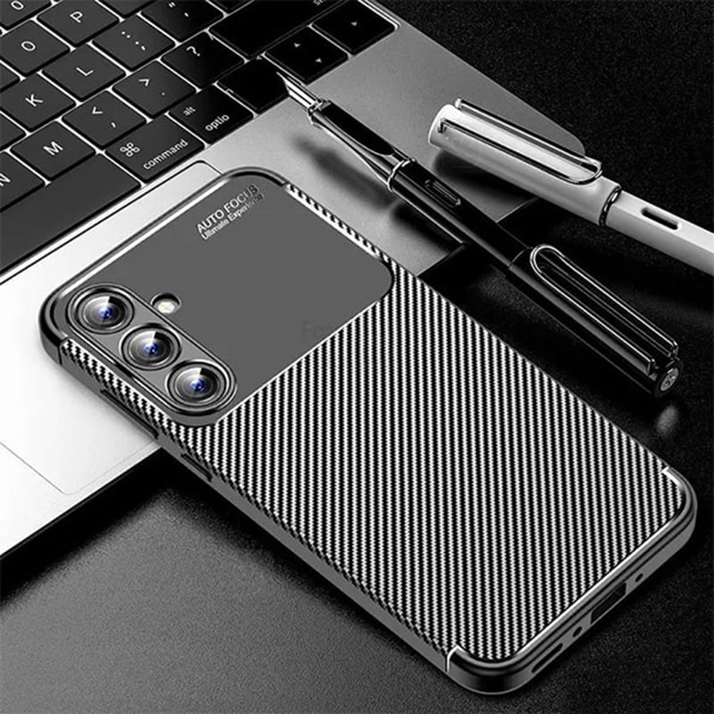 Husa de protectie Techsuit CarbonFiber compatibil cu Samsung Galaxy A16 4G / A16 5G, Negru