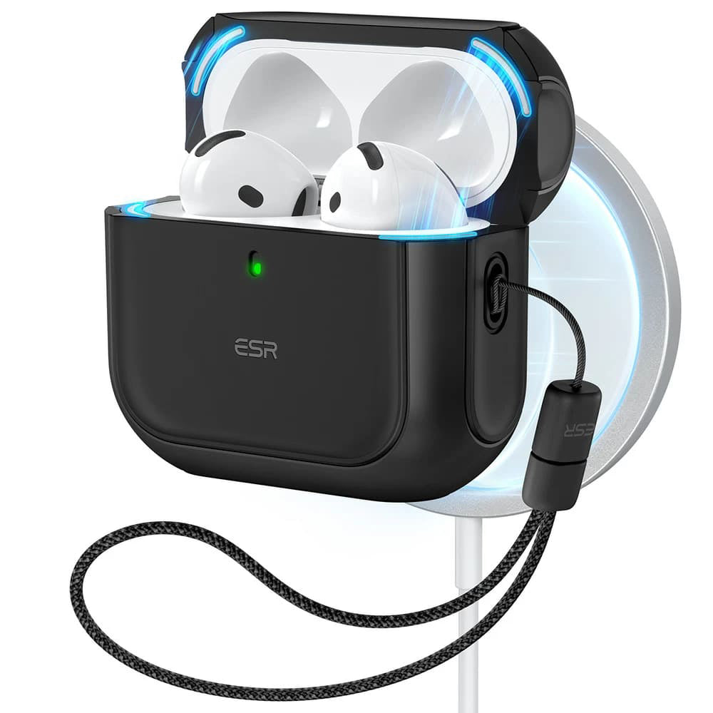 Casti ESR Orbit Hybrid HaloLock, Apple AirPods 4, Negru