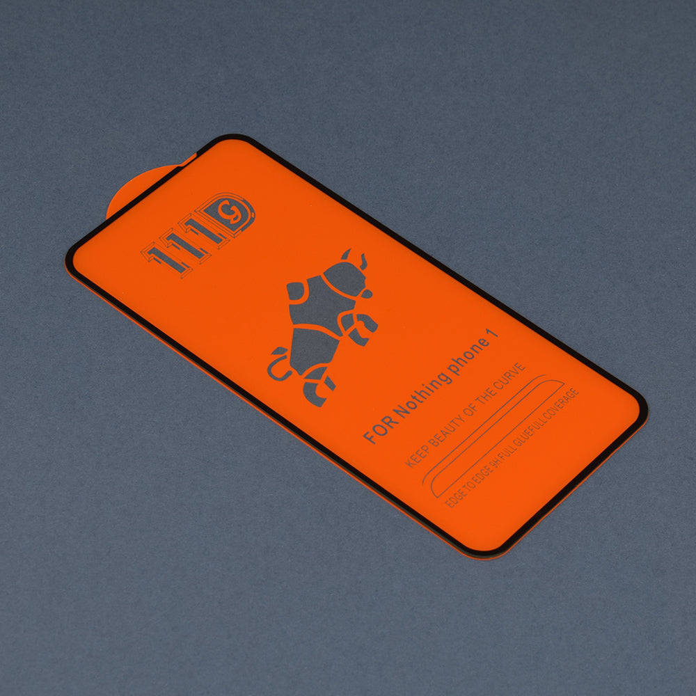 Folie de protectie Techsuit 111D Full Cover / Full Glue Glass compatibil cu Nothing Phone (1), Negru