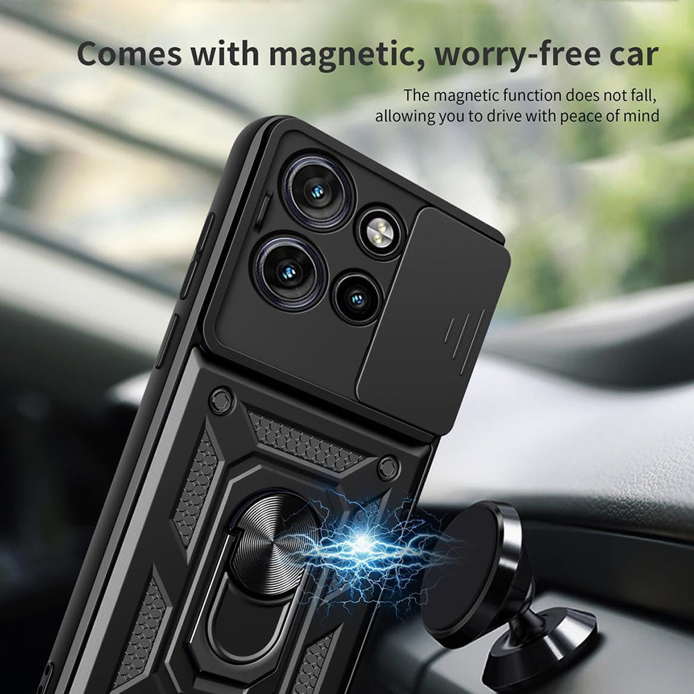 Husa de protectie Techsuit CamShield Series compatibil cu Motorola Edge 50, Negru