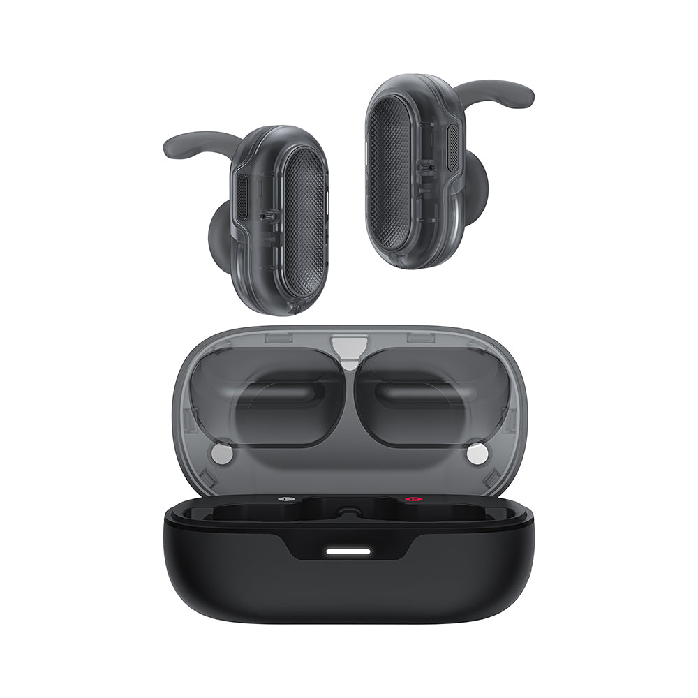 Casti Acefast Acefit Neo (FA003), USB-C, IPX4, Bluetooth 5.3, Call Noise Reduction, Bass Effect, 500mAh, Negru