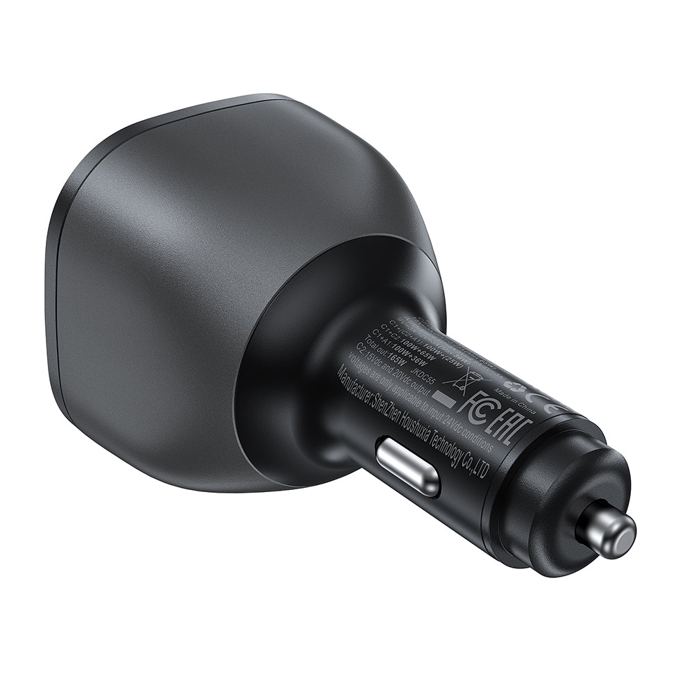 Incarcator Acefast Car (B14), 2x USB-C, USB, 165W, Fast Charging, Intelligent Temperature Control, Negru