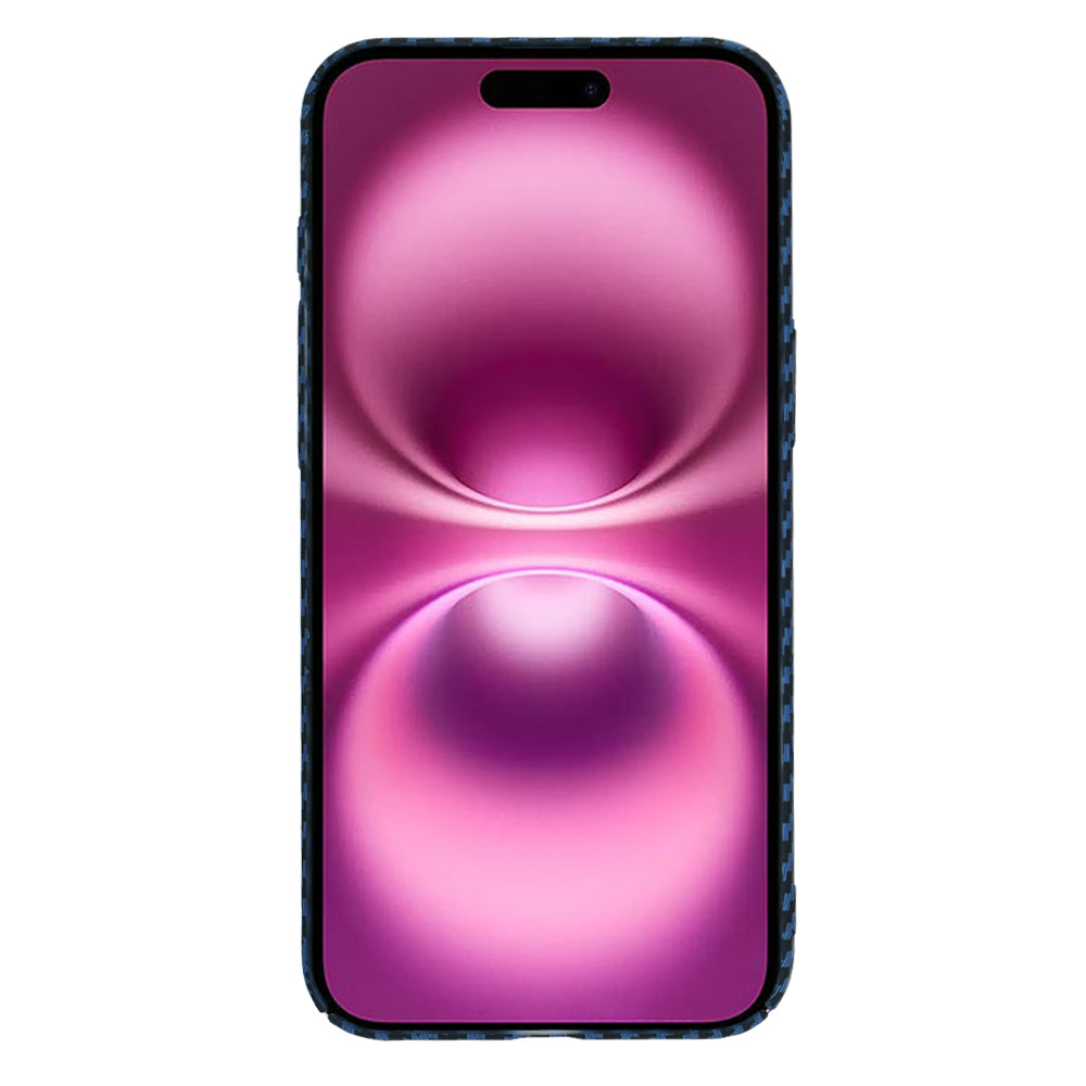 Husa de protectie Techsuit Carbonite FiberShell compatibil cu iPhone 16 Plus, Cyan