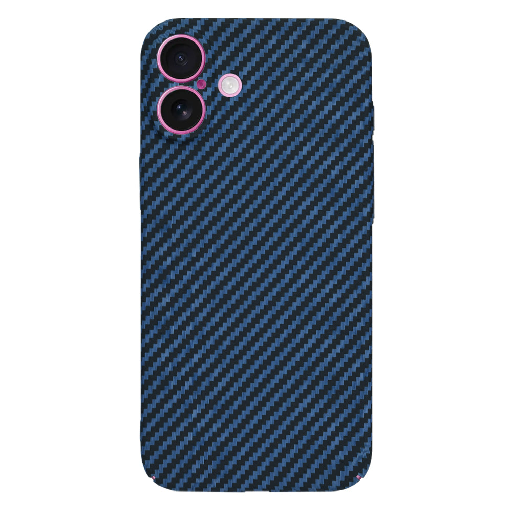 Husa de protectie Techsuit Carbonite FiberShell compatibil cu iPhone 16 Plus, Cyan