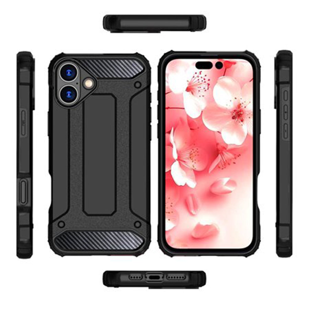 Husa de protectie Techsuit Hybrid Armor compatibil cu iPhone 16 Pro Max, Negru