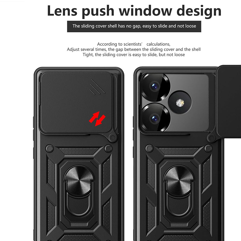 Husa de protectie Techsuit CamShield Series compatibil cu Xiaomi Poco F6, Negru