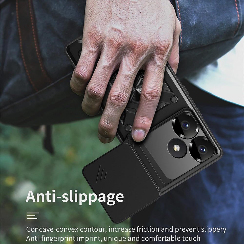 Husa de protectie Techsuit CamShield Series compatibil cu Xiaomi Poco F6, Negru