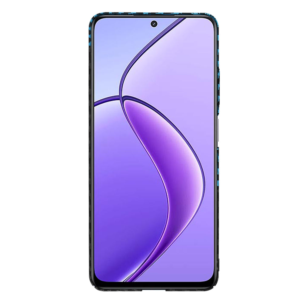 Husa de protectie Techsuit Carbonite FiberShell compatibil cu Realme 12 / 12x, Albastru Pulse