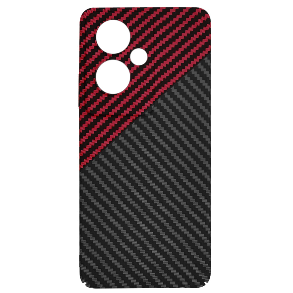 Husa de protectie Techsuit Carbonite FiberShell compatibil cu Oppo A79 5G / OnePlus Nord N30 SE, Rosu Vortex