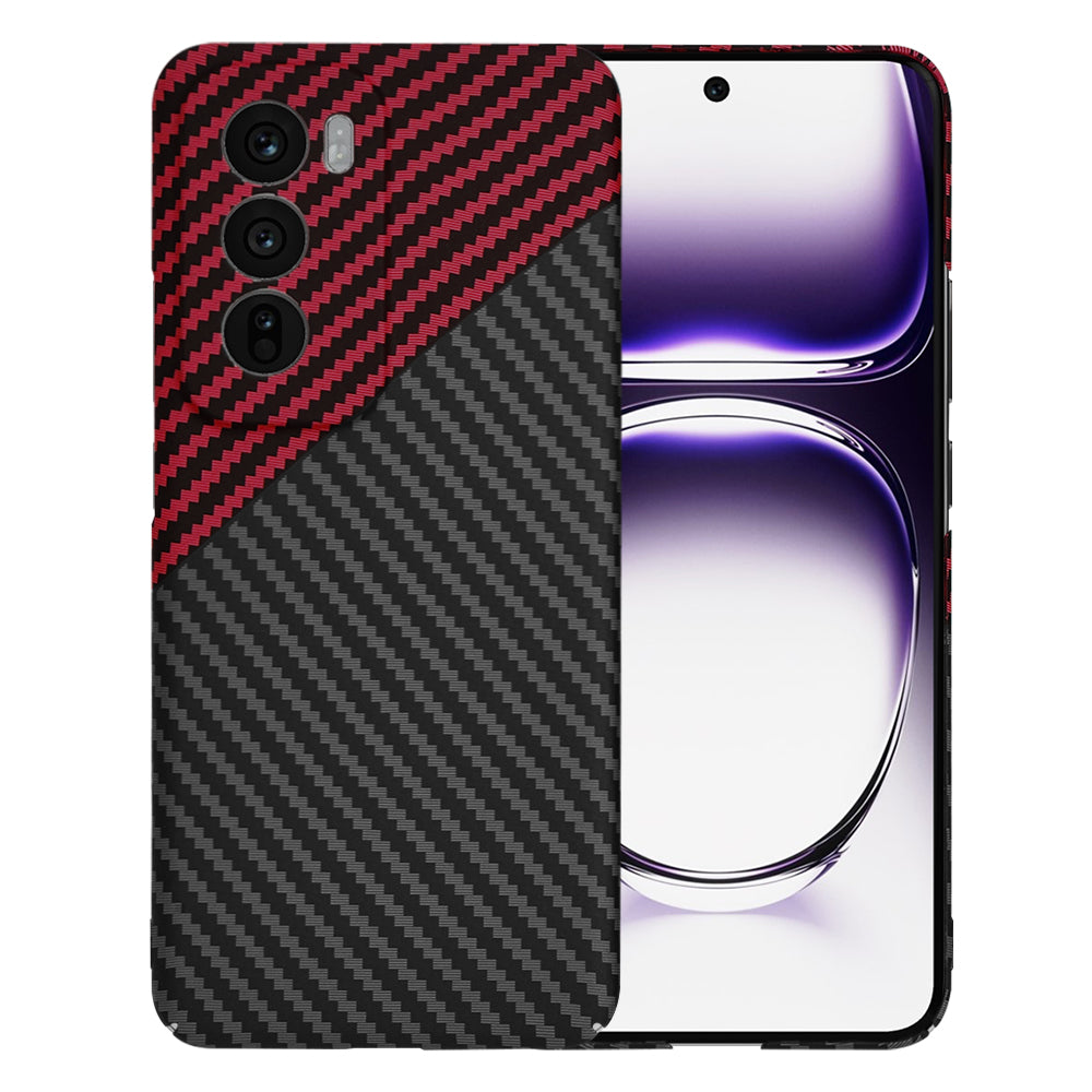Husa de protectie Techsuit Carbonite FiberShell compatibil cu Oppo Reno12, Rosu Vortex