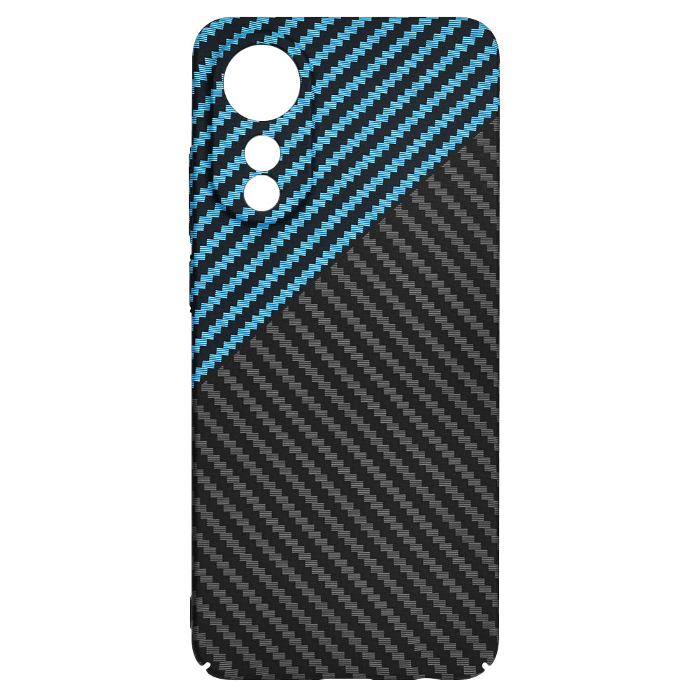 Husa de protectie Techsuit Carbonite FiberShell compatibil cu Oppo A78 4G, Albastru Pulse