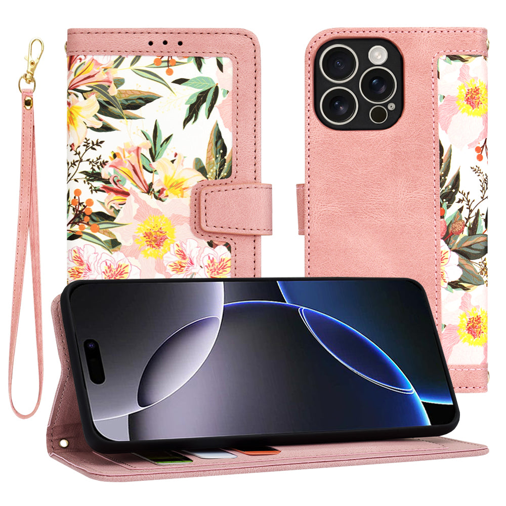 Husa de protectie Techsuit FlipCraft compatibil cu iPhone 16 Pro Max, Sweetheart Pink