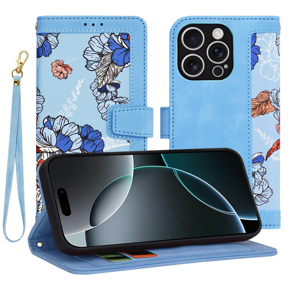 Husa de protectie Techsuit FlipCraft compatibil cu iPhone 16 Pro, Vibrant Blue
