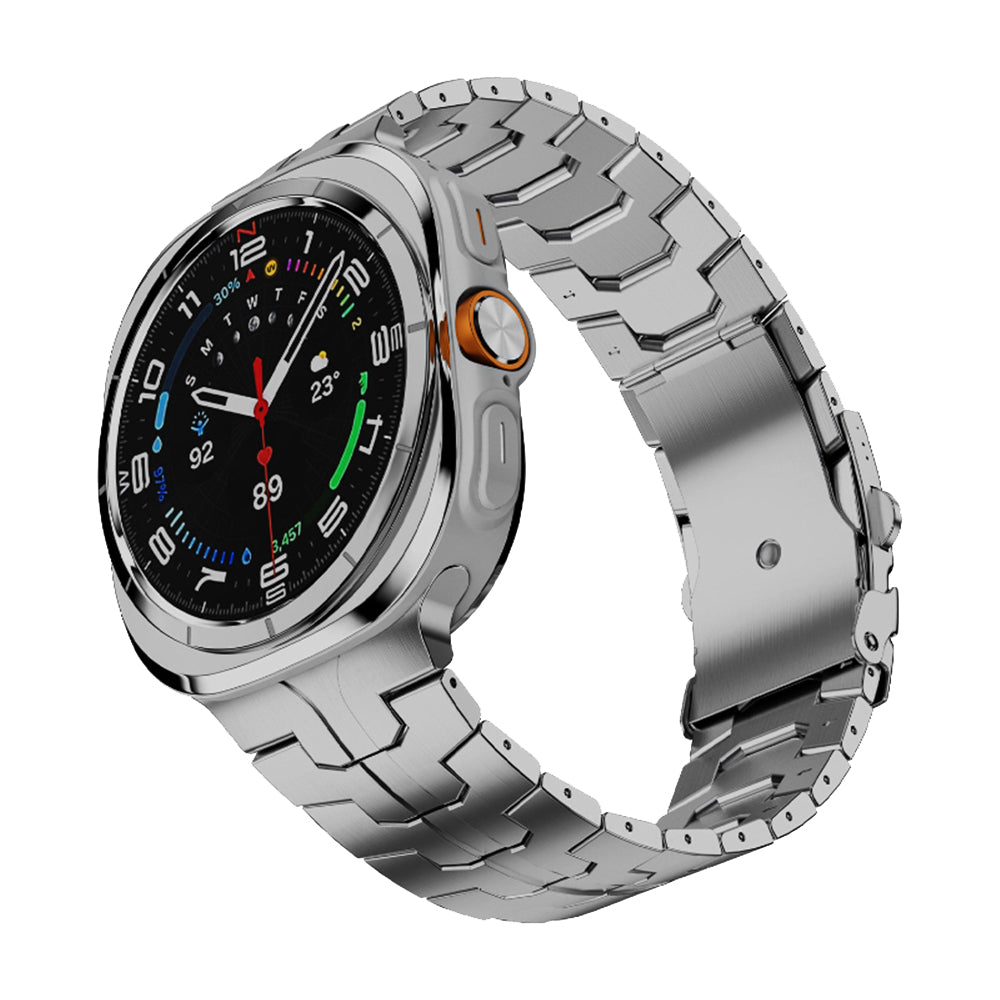 Curea smartwatch Techsuit Watchband (W063) compatibil cu Samsung Galaxy Watch Ultra 47mm / Watch Ultra 2, Argintiu Y