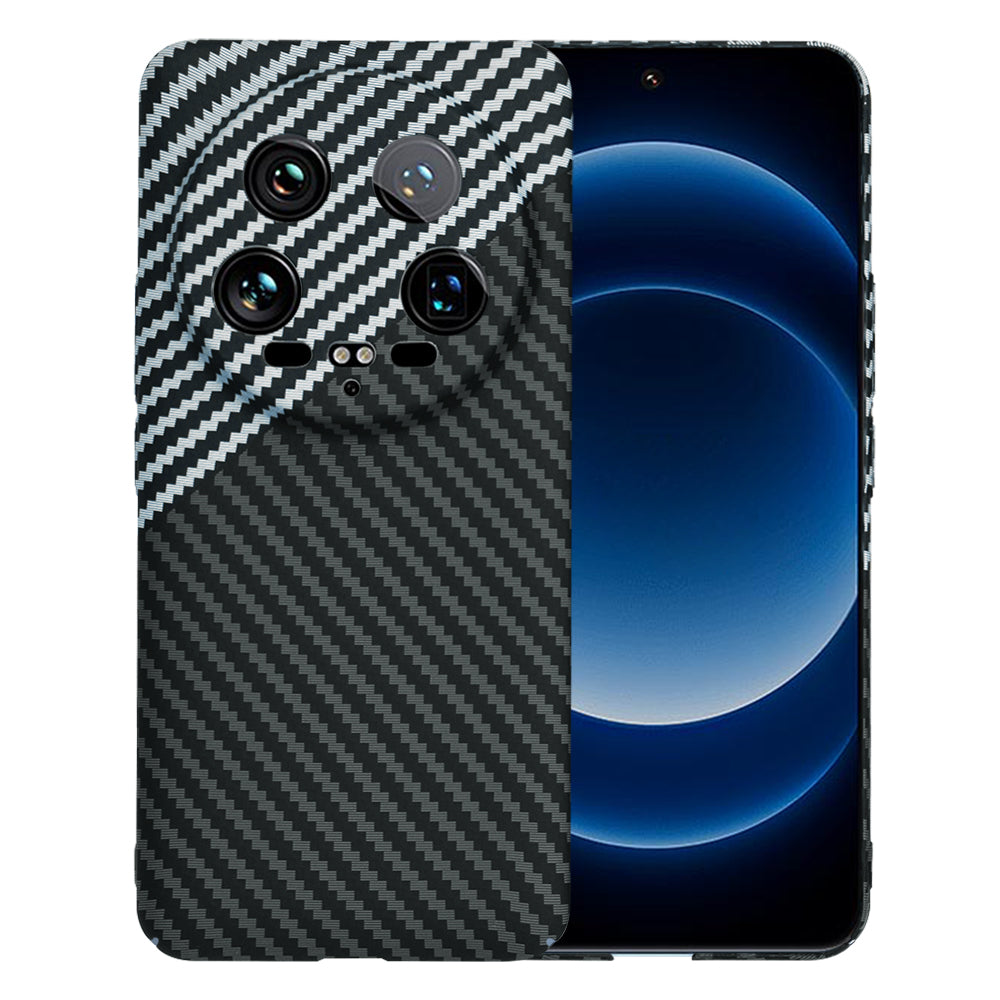 Husa de protectie Techsuit Carbonite FiberShell compatibil cu Xiaomi 14 Ultra, Stealth Gray
