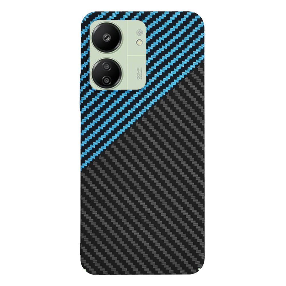 Husa de protectie Techsuit Carbonite FiberShell compatibil cu Xiaomi Redmi 13C 4G / Redmi 13C 5G / Poco C65, Albastru Pulse