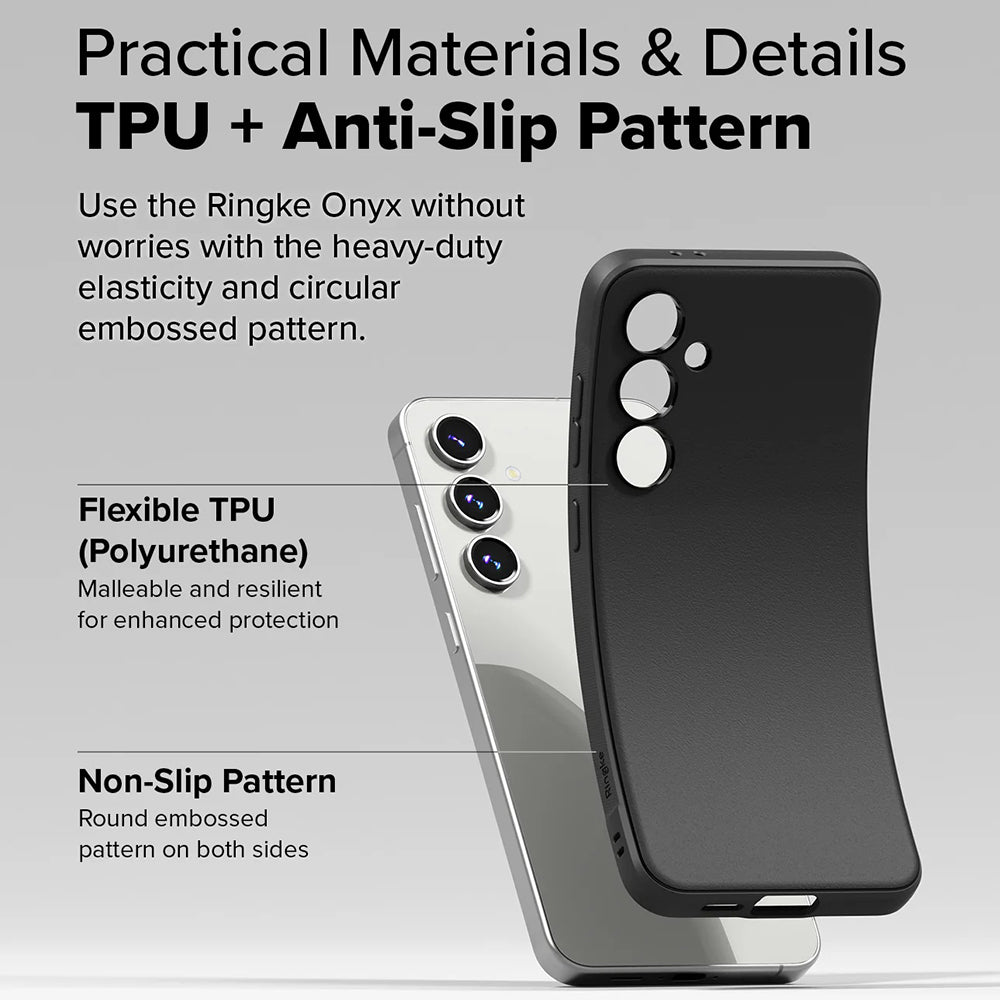 Husa de protectie Ringke Onyx compatibil cu Samsung Galaxy S24 FE, Negru