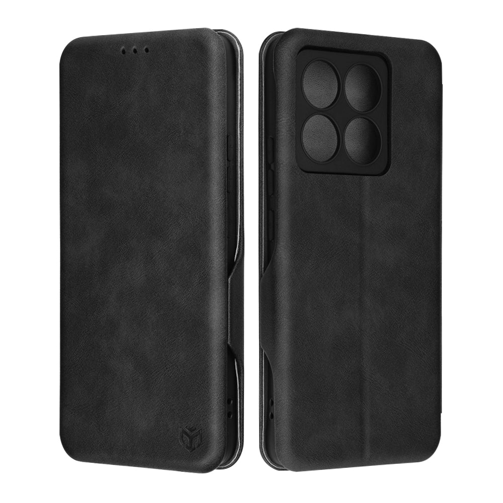 Husa de protectie Techsuit Safe Wallet Plus compatibil cu Xiaomi 14T, Negru