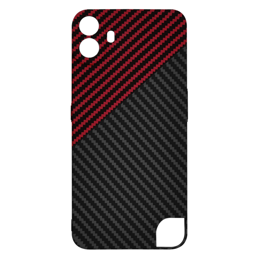 Husa de protectie Techsuit Carbonite FiberShell compatibil cu Nothing CMF Phone 1, Rosu Vortex